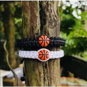 Hand Braided Basketball Bracelet