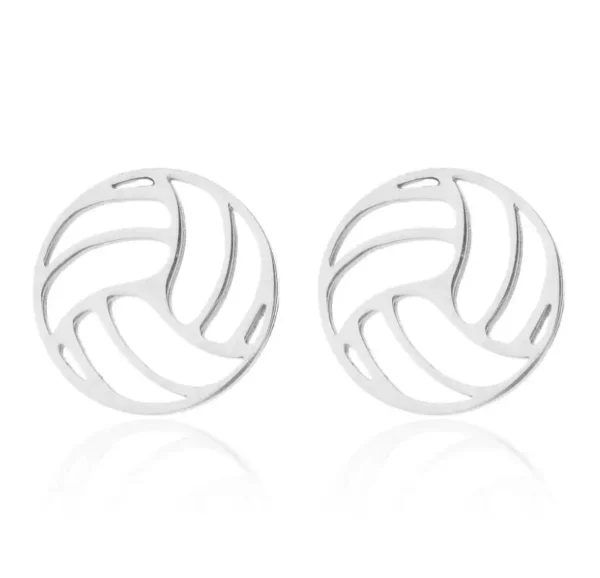 Volleyball Stud Earrings - Image 3