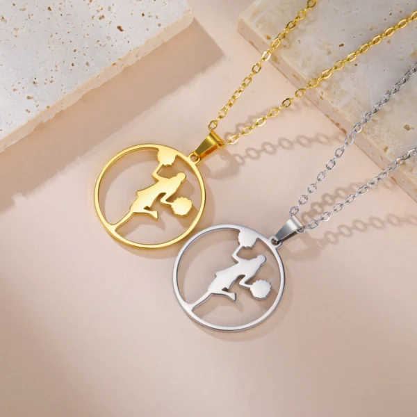 Cheerleading Gold Pendant - Image 2