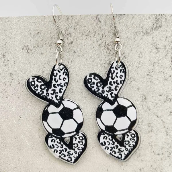Sports Acrylic Earrings - Image 4