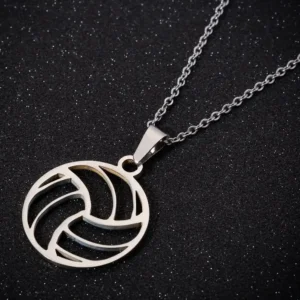 Stainless Steel Volleyball Necklace