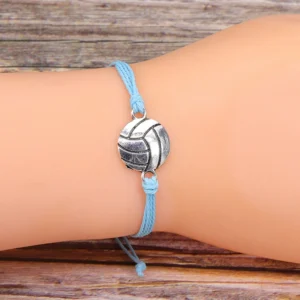 Rope Volleyball Charm Bracelet