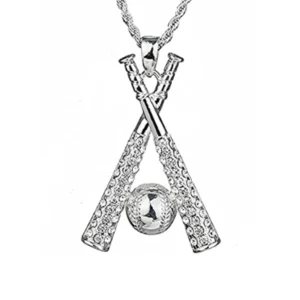 Baseball / Softball Bat & Ball Pendant