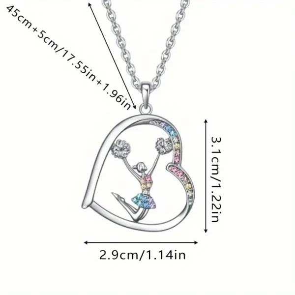 Silver Cheer Pendant With Colored Stones - Image 2