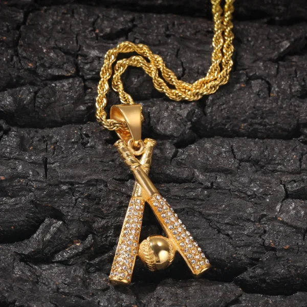 Baseball / Softball Bat & Ball Pendant - Image 4