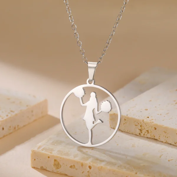 Cheerleading Gold Pendant - Image 4