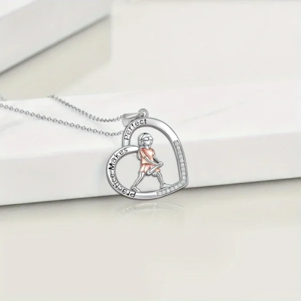 Silver Softball Pendant - Image 4