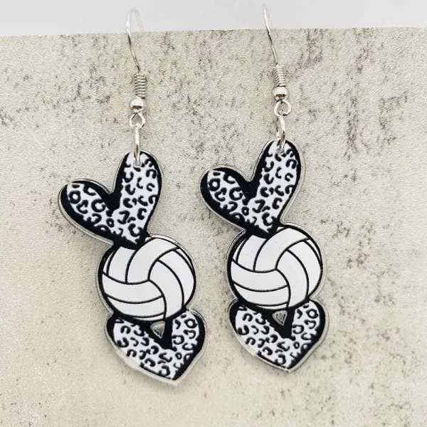 Sports Acrylic Earrings - Image 5