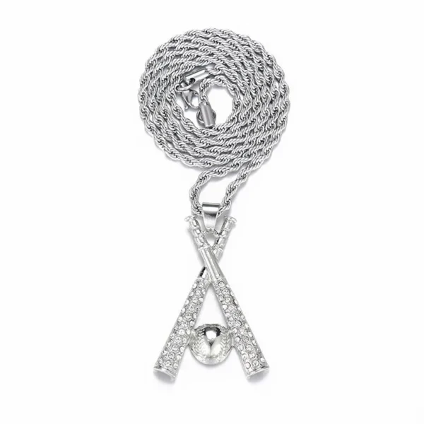 Baseball / Softball Bat & Ball Pendant - Image 3