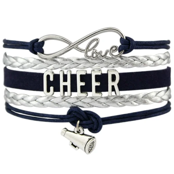 Cheer Braided Bracelet With Charms - Image 2