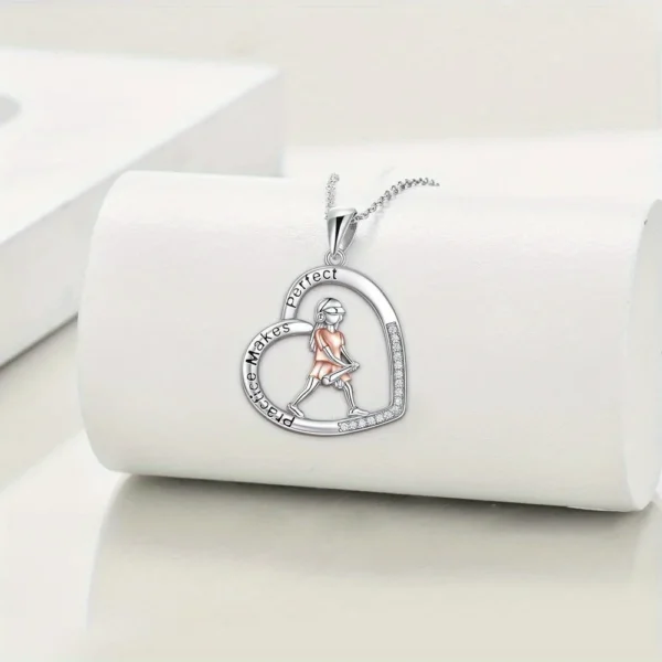 Silver Softball Pendant - Image 2