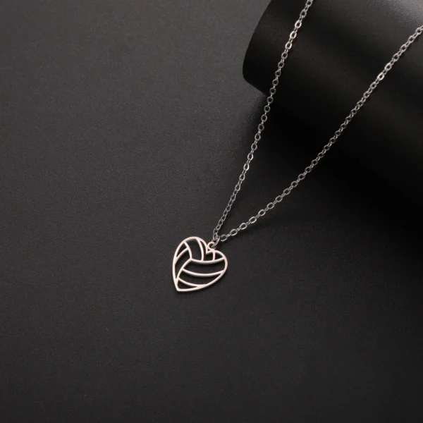 Volleyball Heart Necklace - Image 2