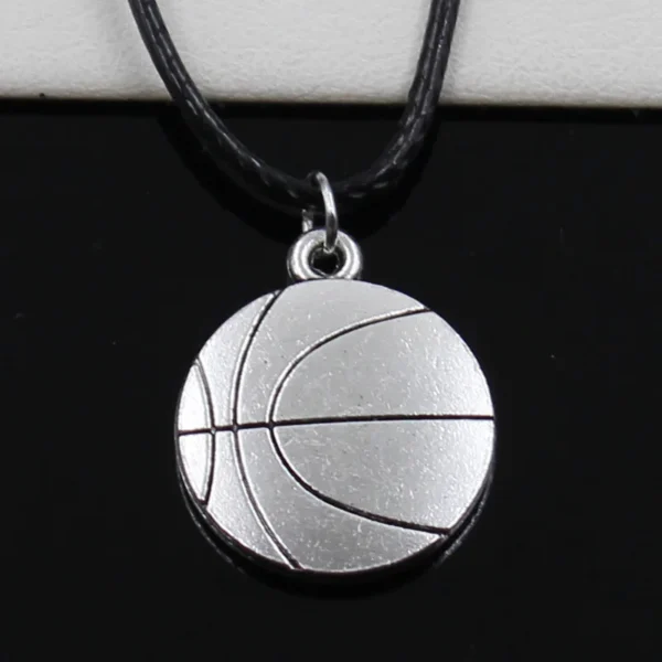 Silver Basketball Pendant