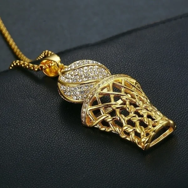 basketball hoop pendant necklace - Image 2