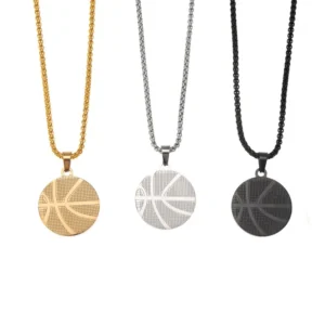 basketball pendant necklace