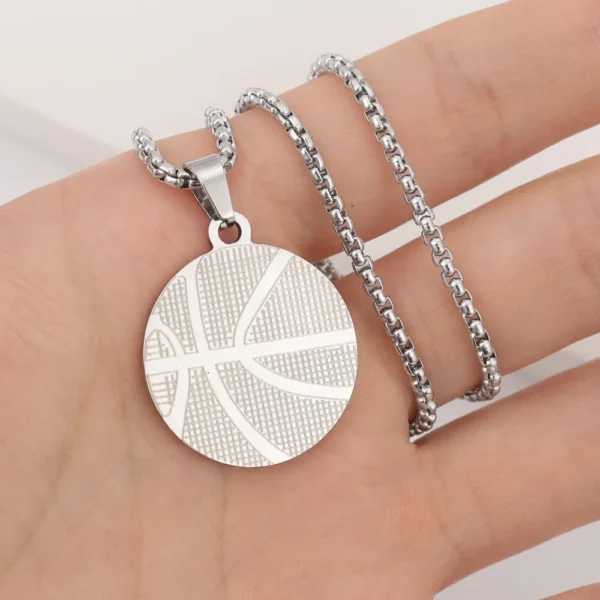 basketball pendant necklace - Image 4