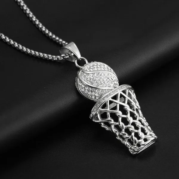 basketball hoop pendant necklace - Image 3