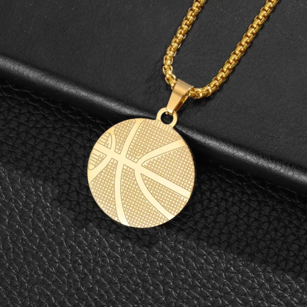 basketball pendant necklace - Image 3